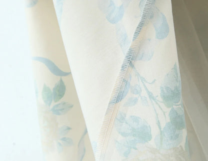 Floral Print Fishbone Waist Spaghetti Straps Dress