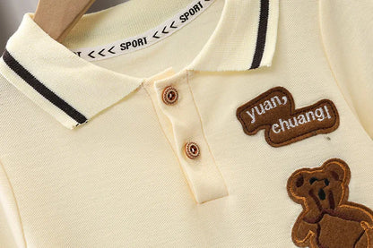 Summer Cotton Short sleeve fashion Suit 2PCS