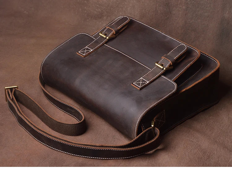 Retro Bag Crazy Horse Leather Bag Men's