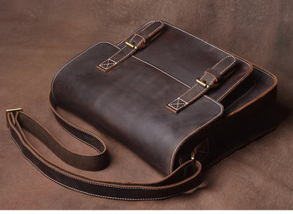 Retro Bag Crazy Horse Leather Bag Men's