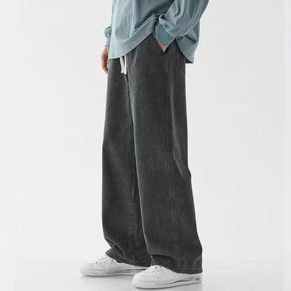 Men's Casual Long Jeans Classic Man Straight