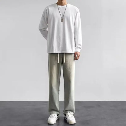 Men's Casual Long Jeans Classic Man Straight