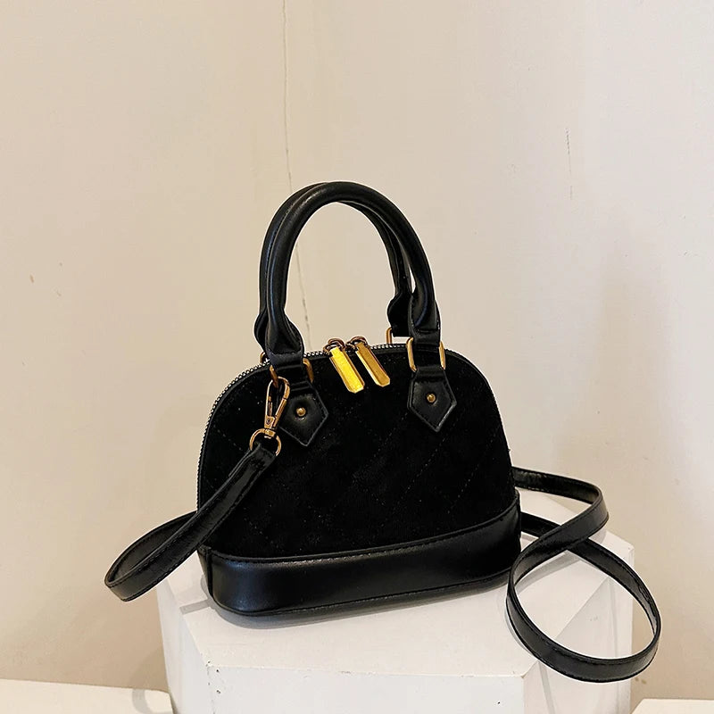 Vintage Leather Shell Bag
