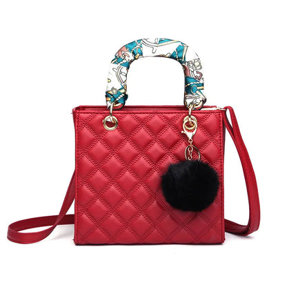 Diamond Stripe Women Handbag