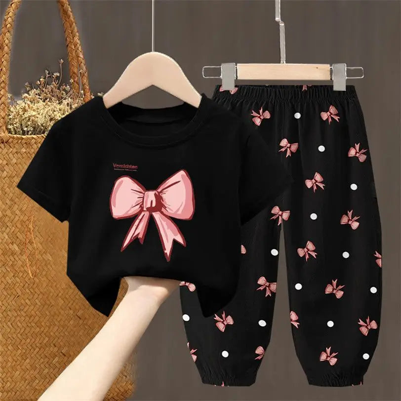 Toddler  T-shirt Top Pants 2Pcs Unisex