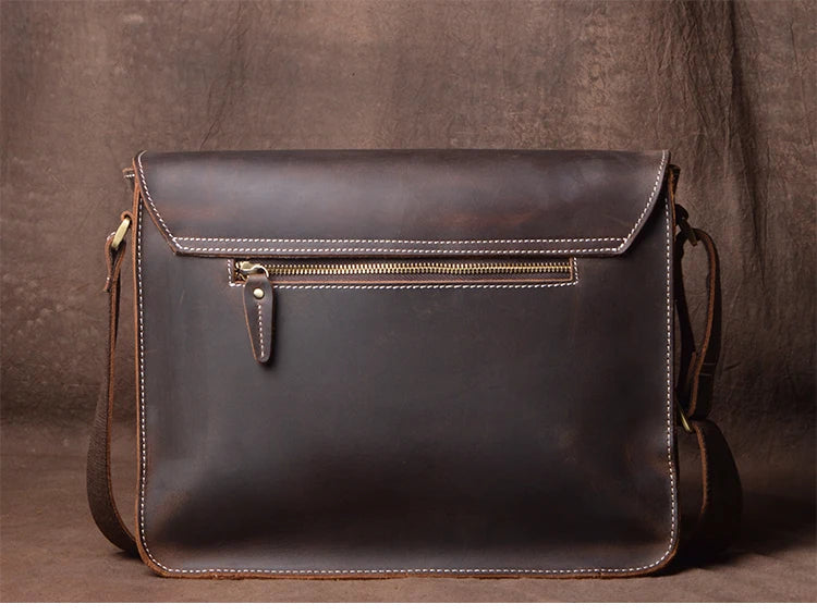 Retro Bag Crazy Horse Leather Bag Men's
