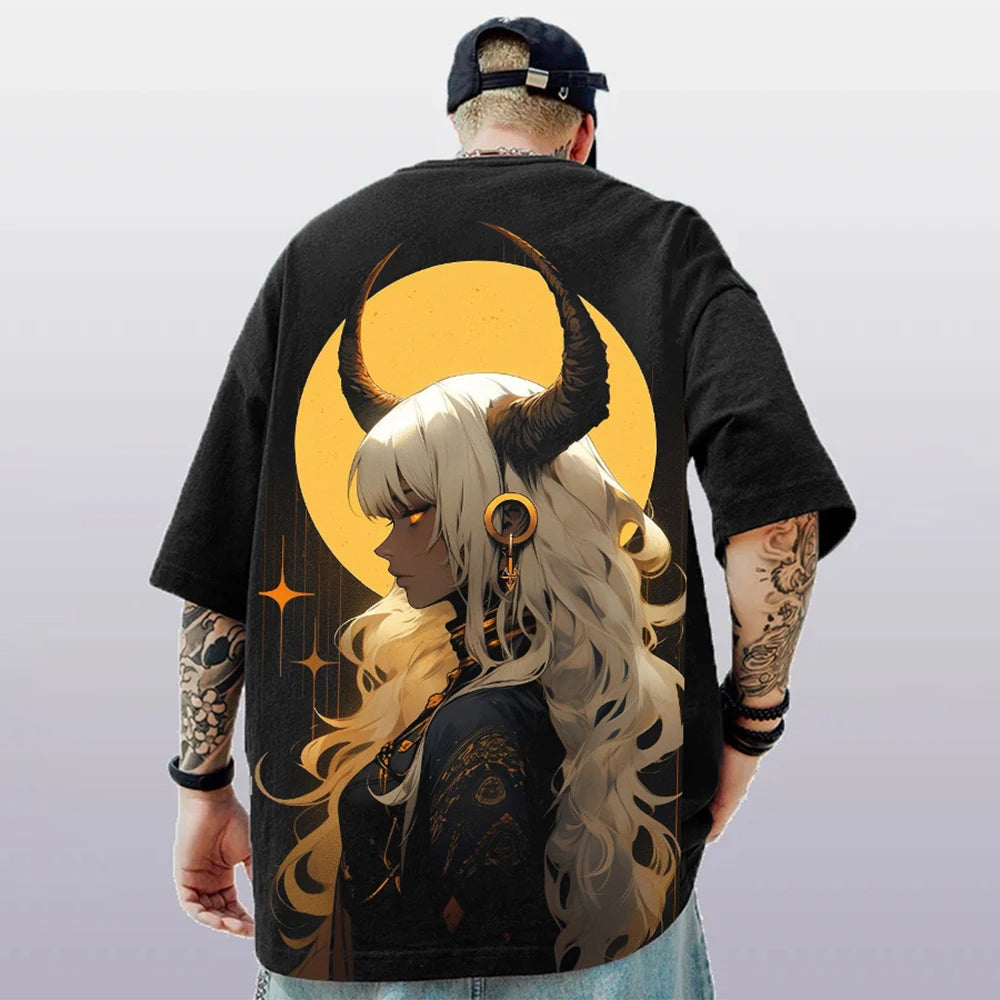 Oversized Hip hop Short Sleeve T-Shirt For Men