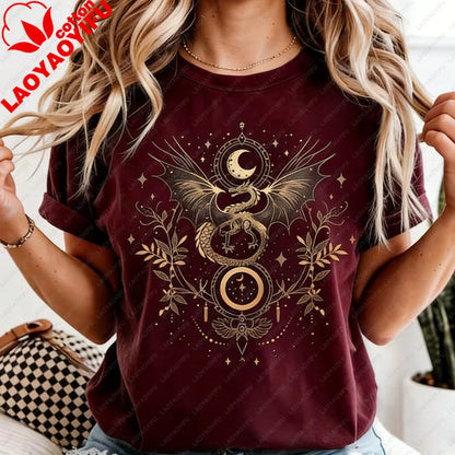 Celestial Dragon Moon Phase T-Shirt