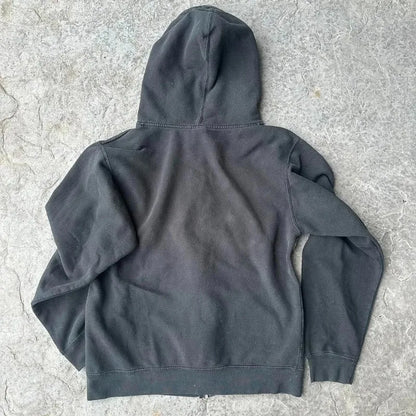 Oversized Pattern Printed Zipper Hooded for Men