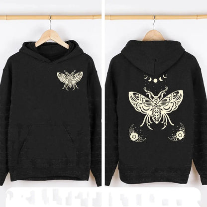 Lunar Moth Hoody Fairy core Hoodie for women
