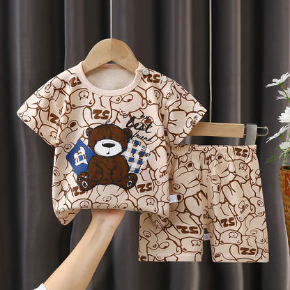 Short sleeve Baby Children Clothing Toddler Suit