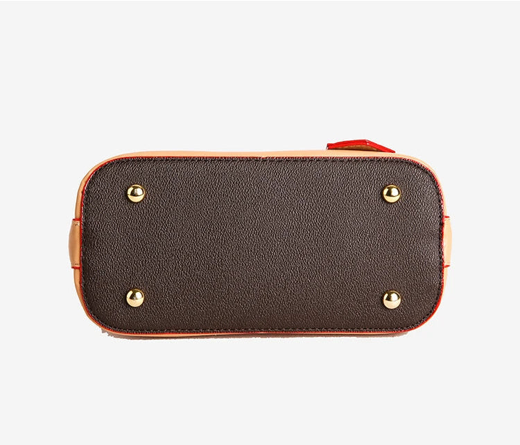 Vintage Leather Shell Bag