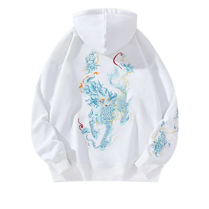 Dragon Embroidery Hoodies Unisex