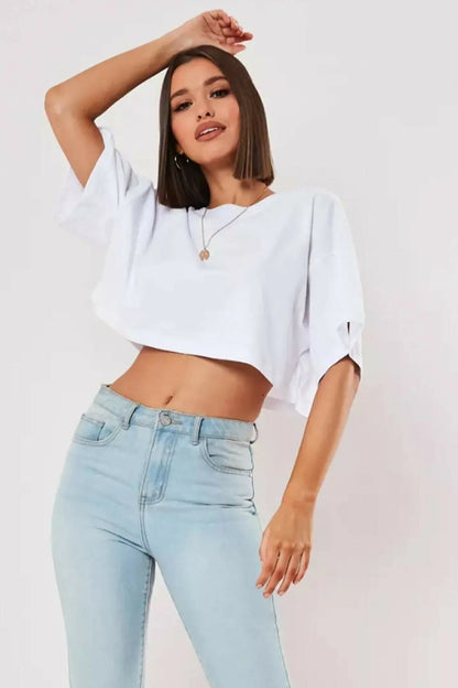 Navel Baring Loose Shirts