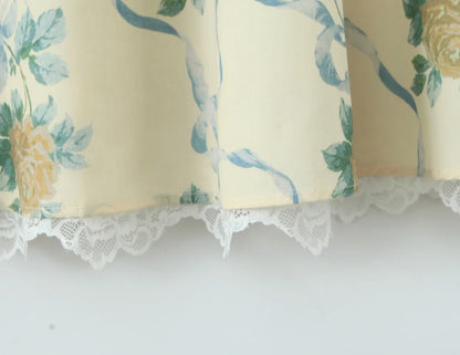 Floral Print Fishbone Waist Spaghetti Straps Dress