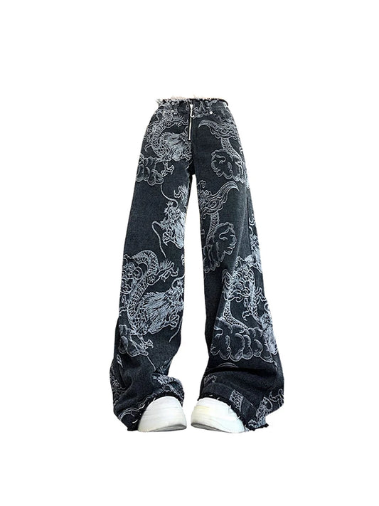 Baggy Vintage Aesthetic Cowboy Denim For women