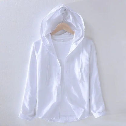 Casual Top Thin Hooded Striped Jacket