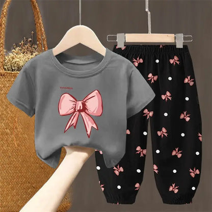 Toddler  T-shirt Top Pants 2Pcs Unisex