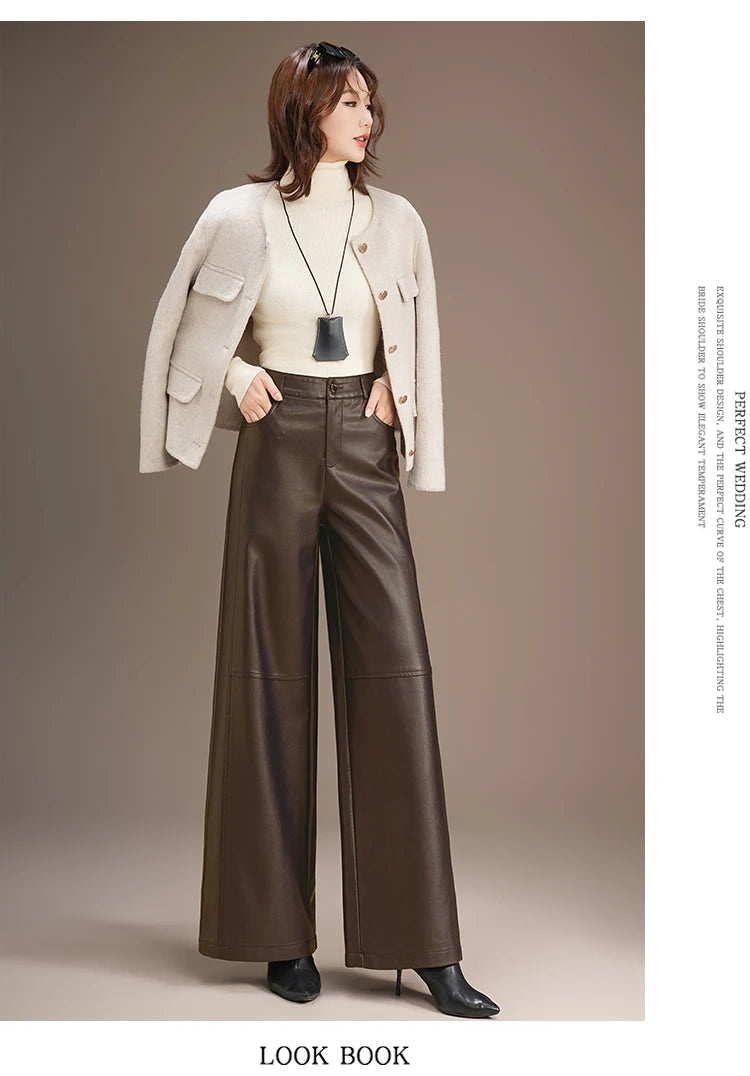 Warm Splice Leather Pants