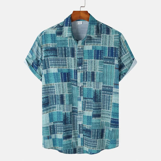 Vintage Patchwork Printed Hawaii Shirt