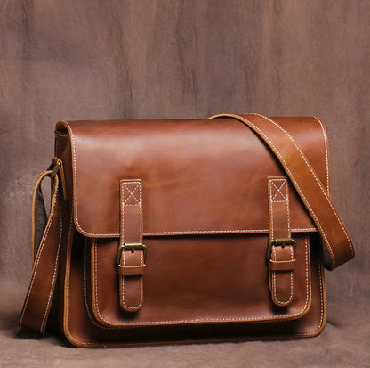 Retro Bag Crazy Horse Leather Bag Men's