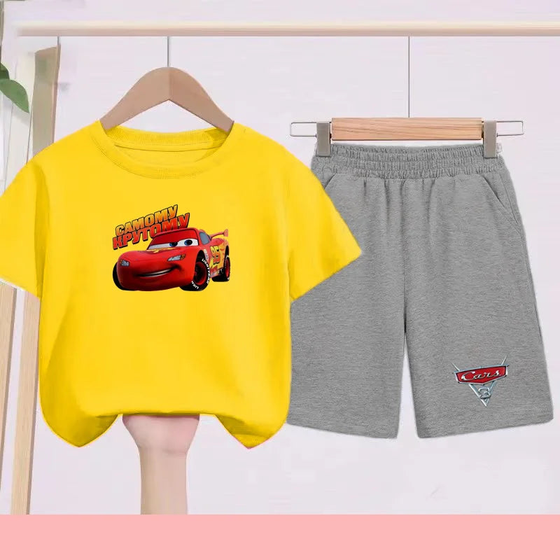 Disney Car Print T-shirt + shorts Toddler Clothes