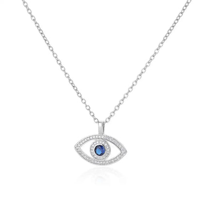 Zircon Evil Eye Pendant Necklace for Women