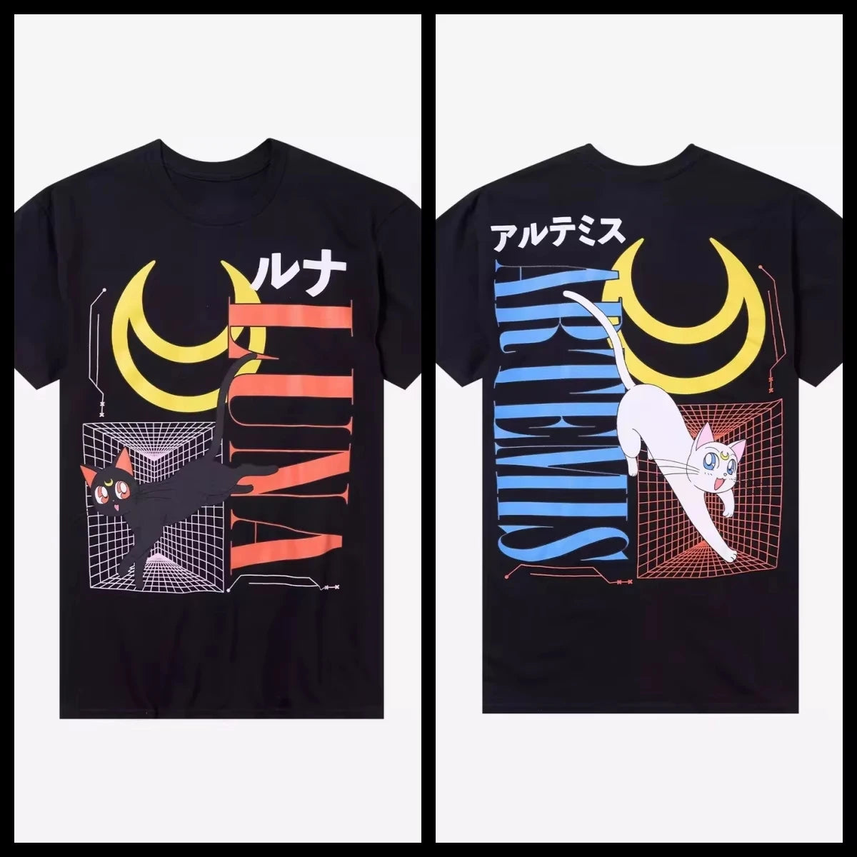 Moon Luna & Artemis Pure Cotton T-Shirt Unisex