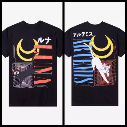 Moon Luna & Artemis Pure Cotton T-Shirt Unisex