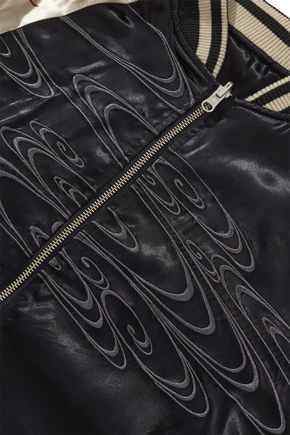 Nine Tailed Fox and Flame Embroidered Jacket Unisex