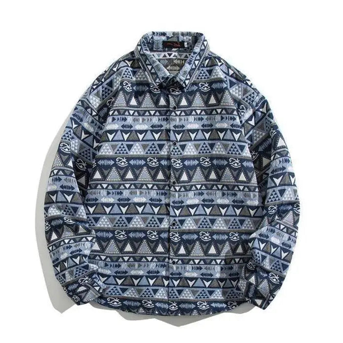 Cuban Vintage Men Loose-fit Shirt Jacket