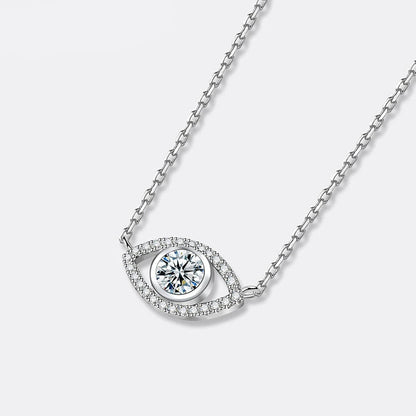 Silver eye Pendant Laboratory Diamond