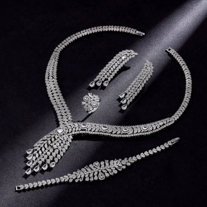 Cubic Zirconia Dubai Jewelry Set