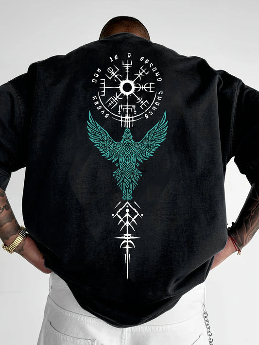 Astronaut landing round neck short sleeved T-shirt for Unisex