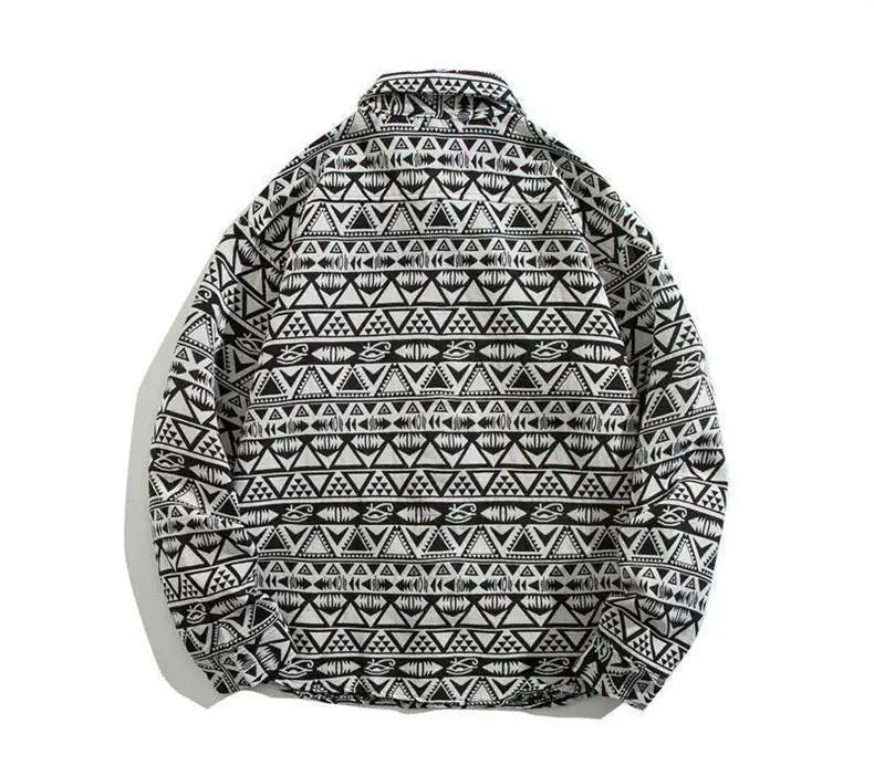 Cuban Vintage Men Loose-fit Shirt Jacket