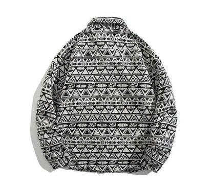 Cuban Vintage Men Loose-fit Shirt Jacket