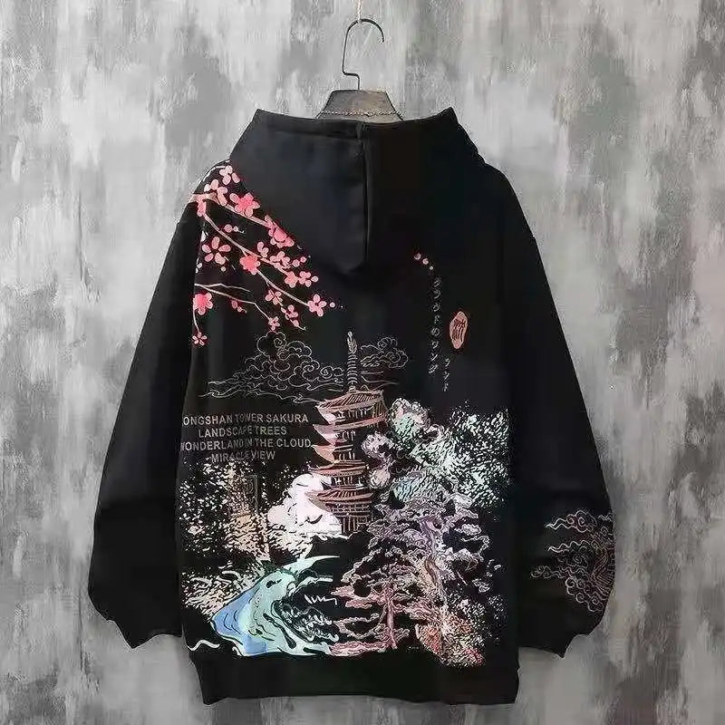 Oversized Lovers Style Printing Sweatshirt for women
