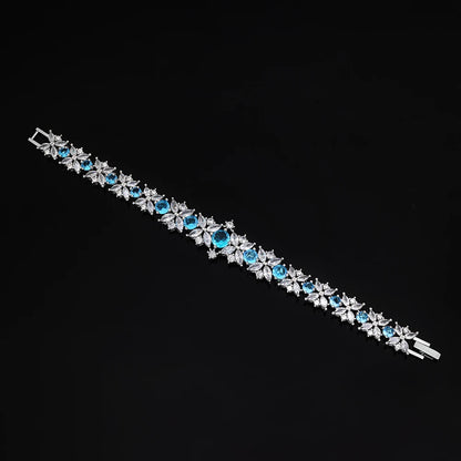 4-Piece Ring Cubic Zirconia Dubai Nigeria Crystal Wedding Jewellery Set