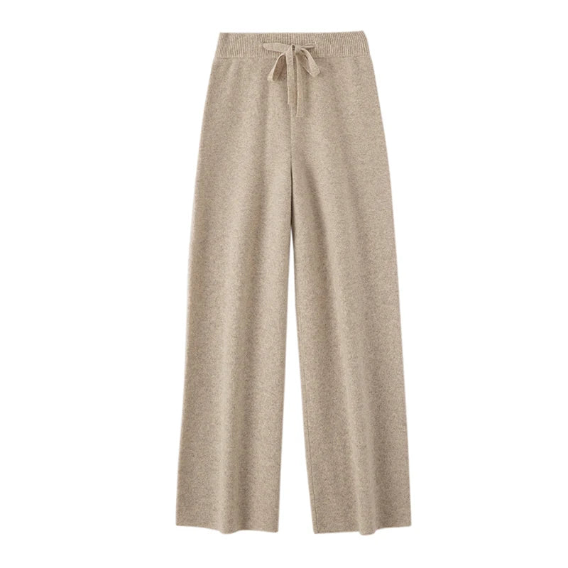 Merino Wool Women's Pants Straight