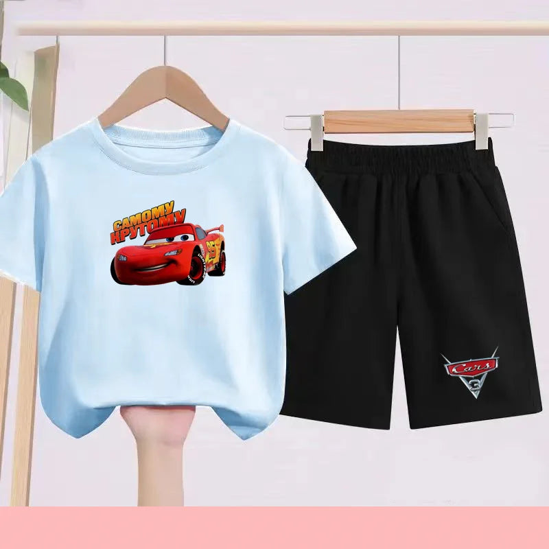 Disney Car Print T-shirt + shorts Toddler Clothes