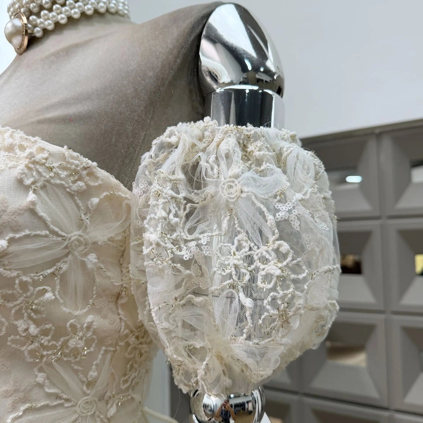 Corset Ball Gown Elegant Lace Peplum Strapless Dress