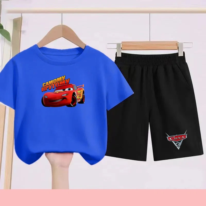 Disney Car Print T-shirt + shorts Toddler Clothes