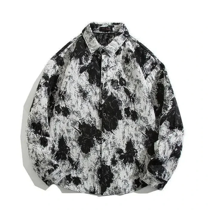 Cuban Vintage Men Loose-fit Shirt Jacket