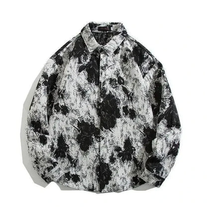 Cuban Vintage Men Loose-fit Shirt Jacket
