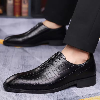 Retro Carved Lace-Up Brogue Oxford  Shoes